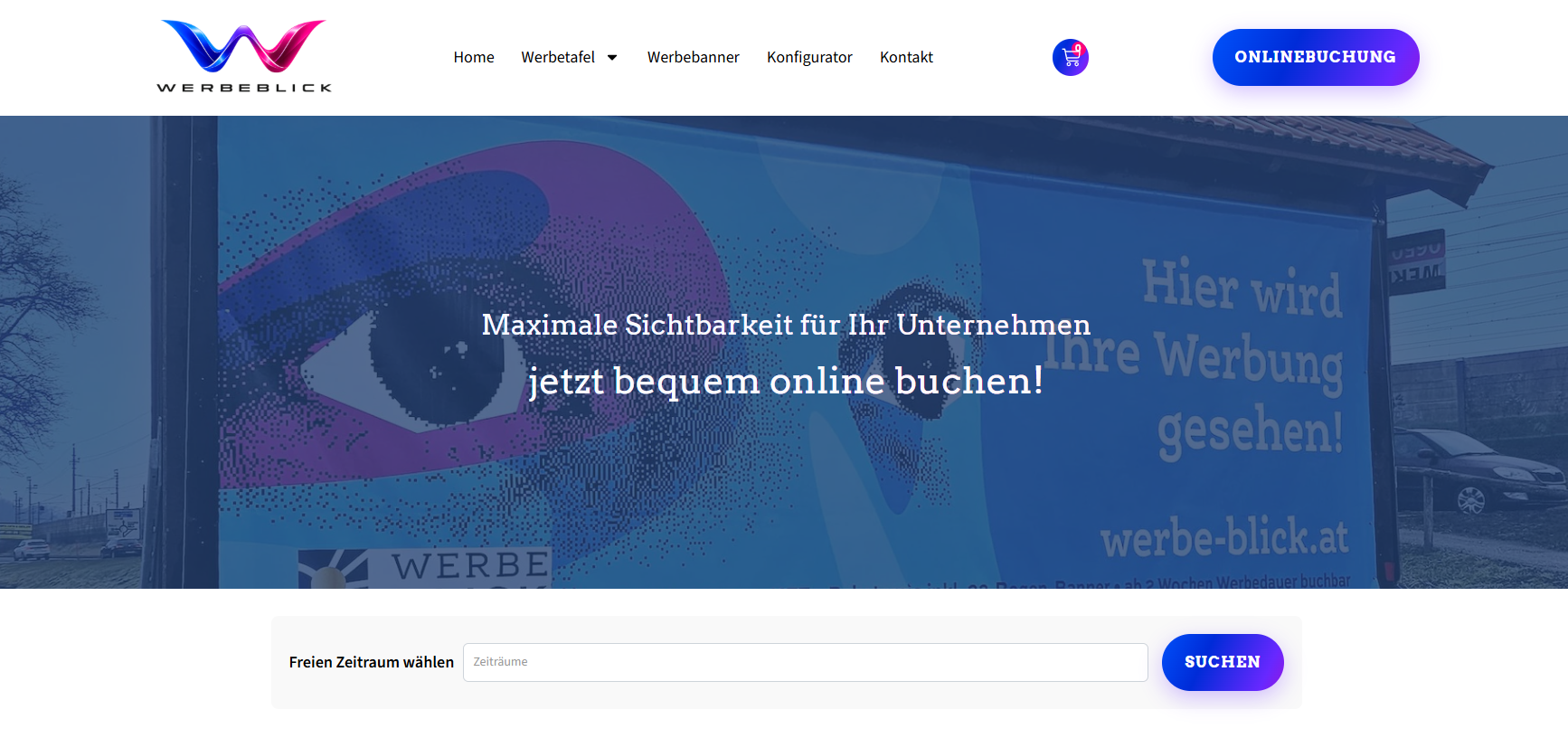 Webseite von Werbe-Blick